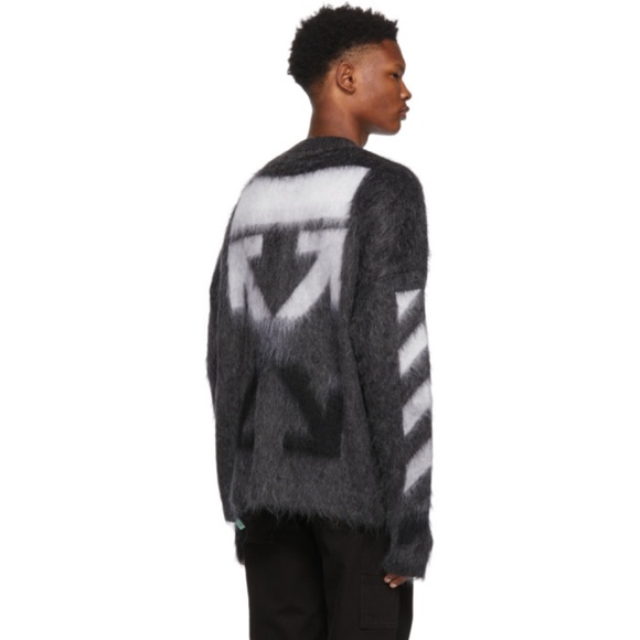 Off-White Other - Off-White Grey Mohair Gradient Sweater XS